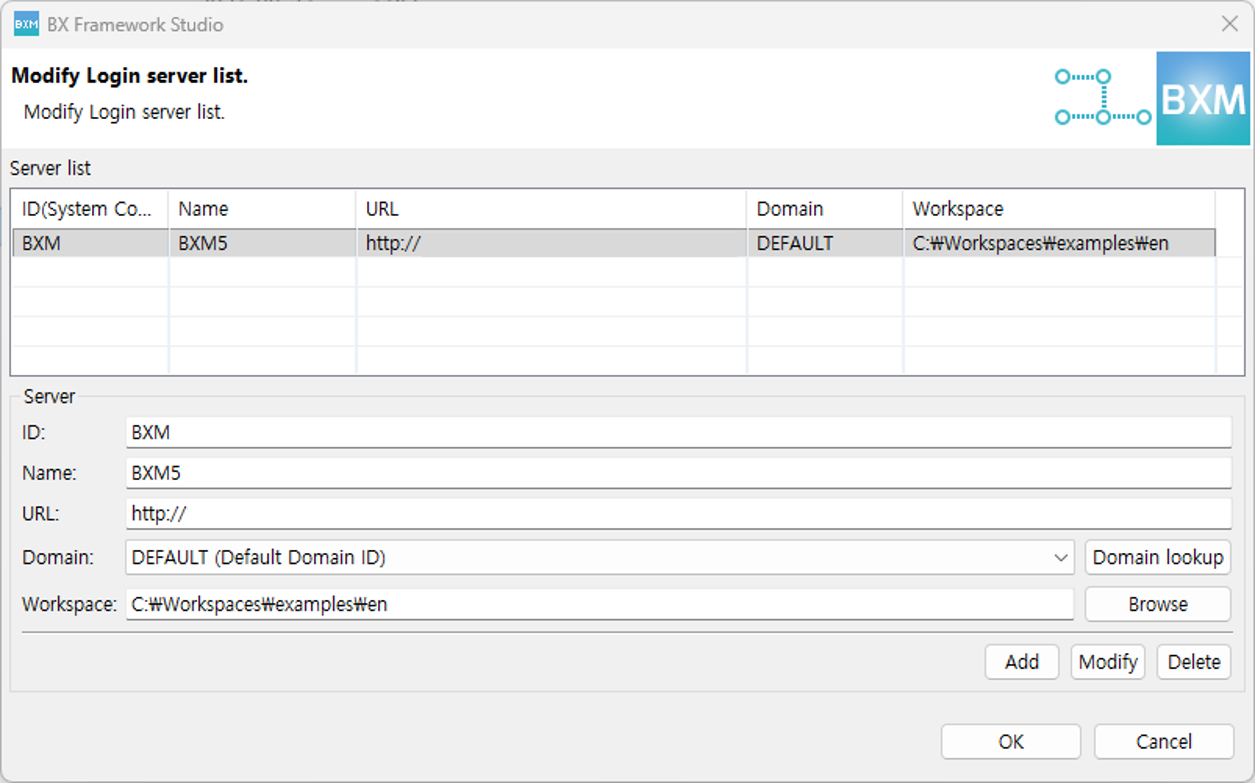Specify Login Server