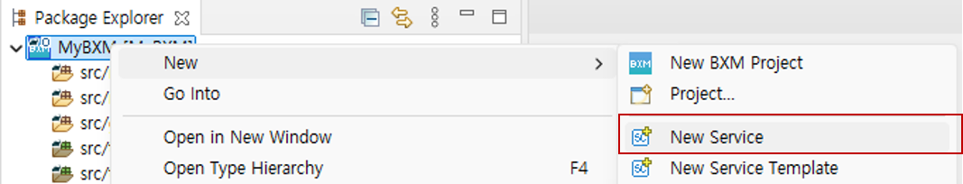 Create a new service