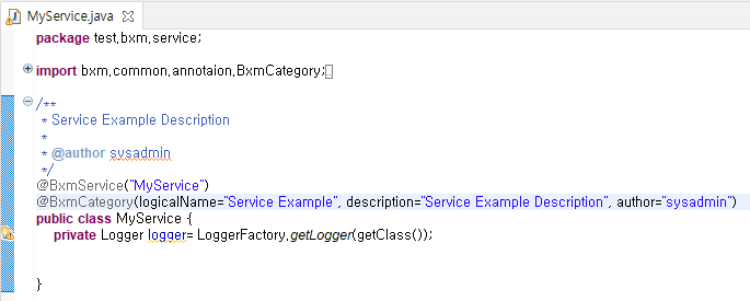 Newly created service