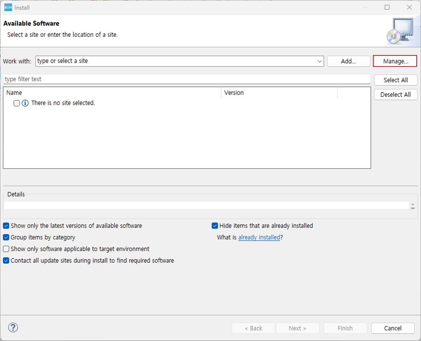 Install New Software