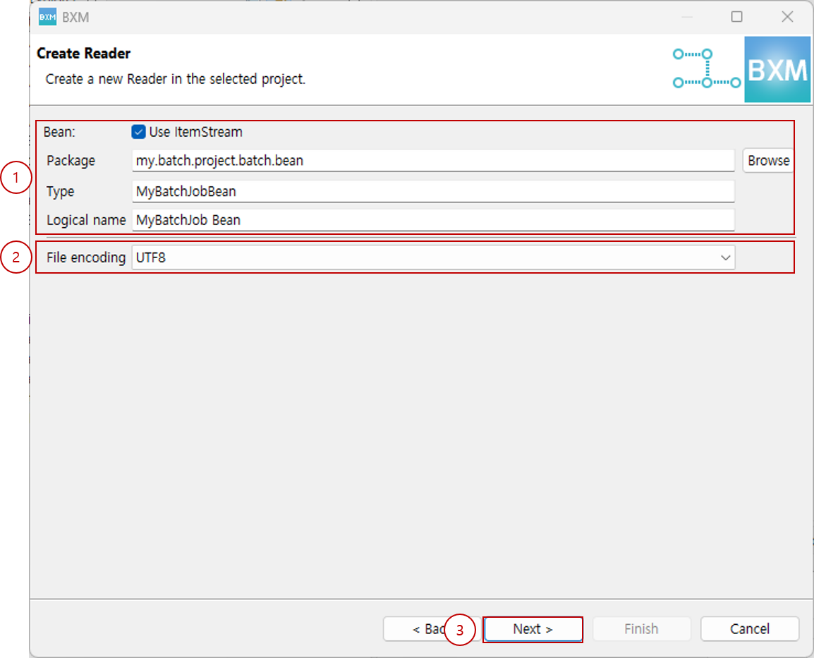 File Read Source(Fixed) type page