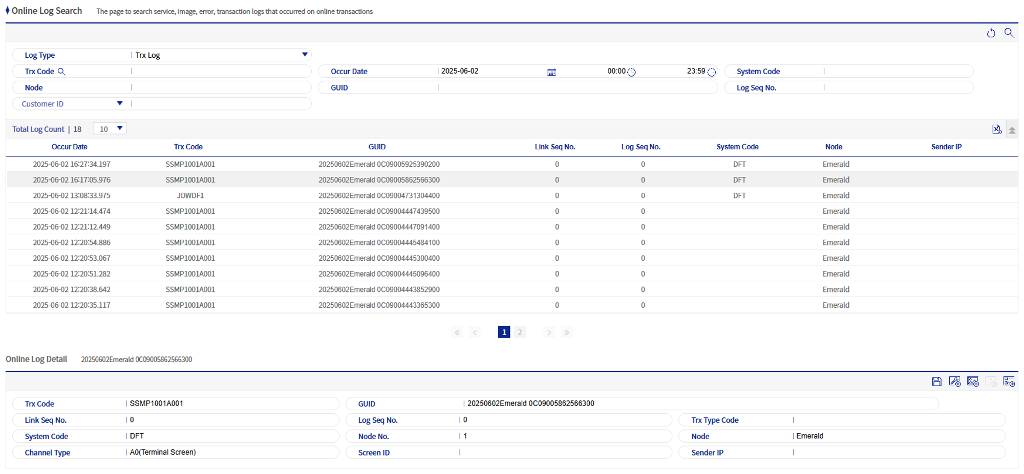 online002 trx search