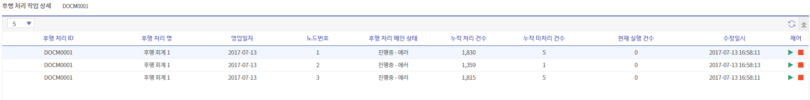 후행 처리 작업 상세