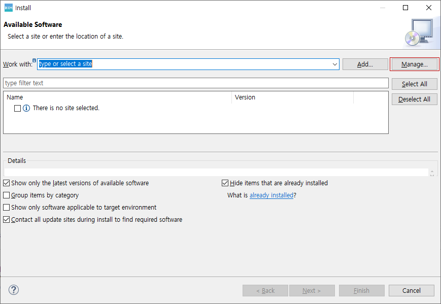 Install New Software